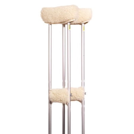 Essential Medical Supply Sheepette Crutch Covers, 1 Count, 3 Pack