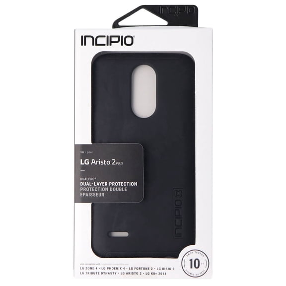 Incipio DualPro Case for LG Aristo 2 and Tribute Dynasty - Matte Black