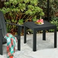 thumbnail image 3 of Gymax Wooden Square Side End Table Patio Coffee Bistro Table Indoor Outdoor Black, 3 of 10