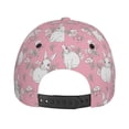 thumbnail image 6 of Haiem Rabbit And Flower Baseball Cap Dad Hat Cotton Soft Adjustable Fashion Hats for Men Women Unisex Style Headwear, 6 of 9