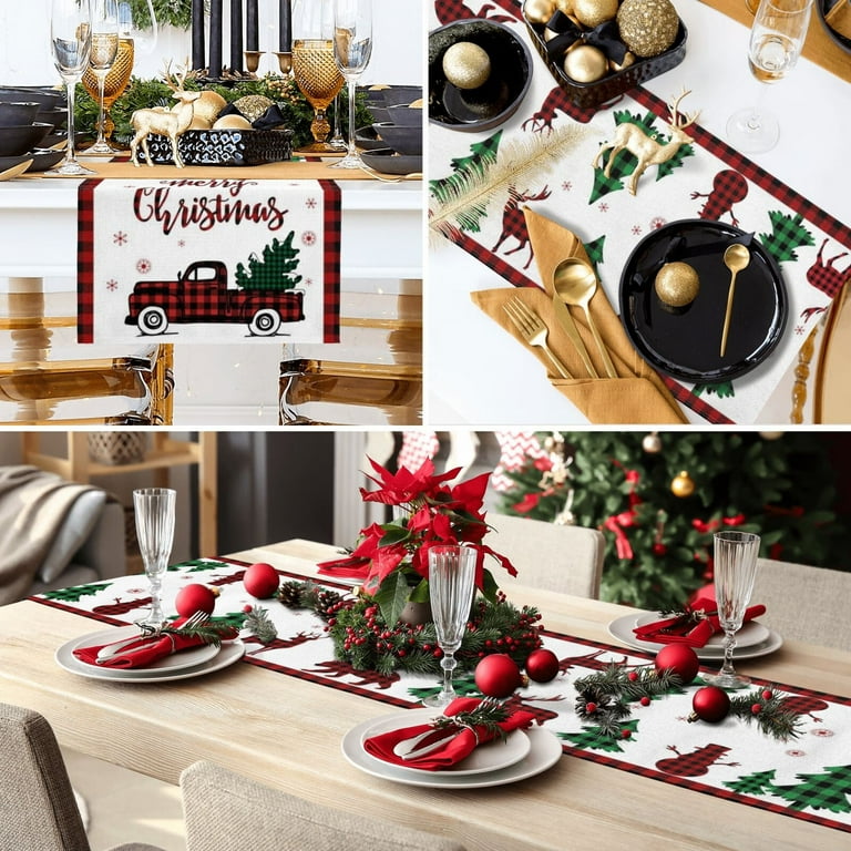 Christmas on sale table runner