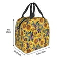 thumbnail image 3 of Honeii Sunflowers Vintage Print Lunch Bag Women, Lunch Box Lunch Bag for Women Adult Men, Small Leakproof Cute Lunch Tote Large Capacity Reusable, 3 of 8