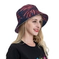 thumbnail image 5 of Kdxio Reflective Bucket Hat - Fireworks3 Print Bucket Hat for Men,Women, 5 of 6