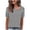 Blue*Prime Deals, variant on Kinrui Womens Short Sleeve Cotton Linen Tops Half Zip Collared Blouses Casual Loose Solid Color Gauze Shirts Orange 2XL