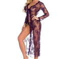 thumbnail image 3 of Conjunto de ropa interior sexy Traje de lencería de encaje Ropa sexy lavada a mano para adultos, Morado, S Scienceny XX000040-06, 3 of 7