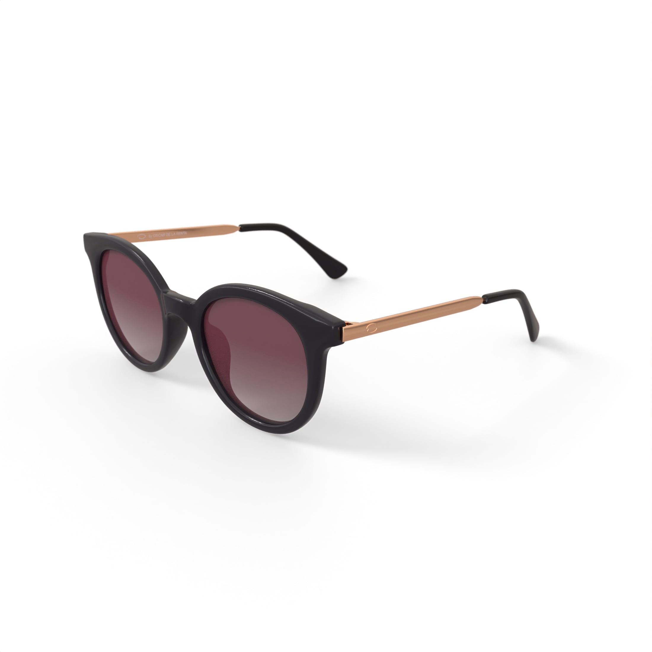 Oscar Women's Rx'able Fashion Sunglasses, O1289, Black, 51-22-146, with Case