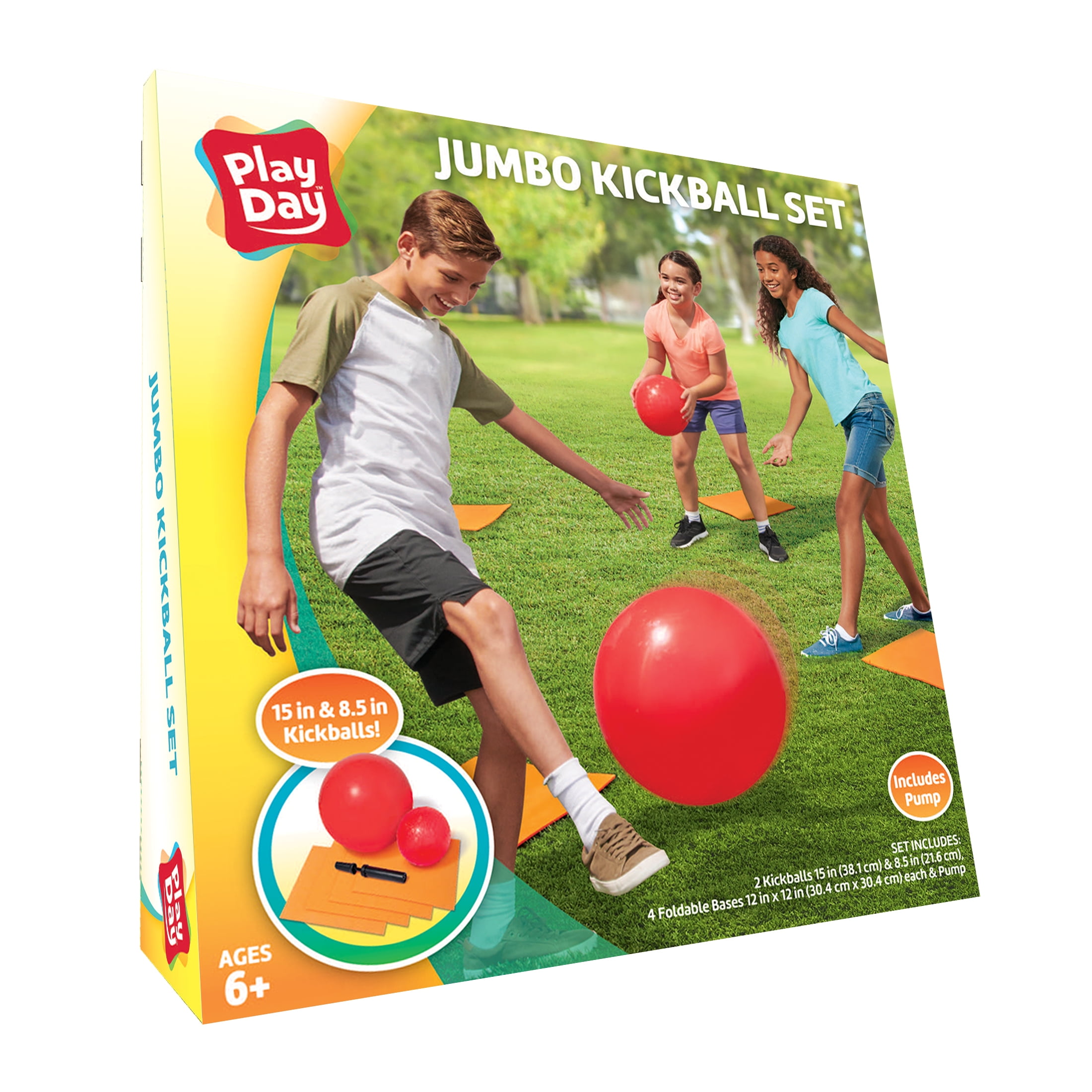 Play Day Jumbo Kickball Set, 7 Pieces