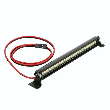 

RC Car Roof Lights Roof Bulbs Roof Lights Led Light Bar 24 LED Roof Lights Bar Roof Lamp Decoration For Rc Toy RC Car Black