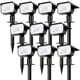 thumbnail image 1 of Focos solares Nipify, paquete de 10, sensor de movimiento a prueba de agua, 1 of 6