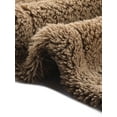 thumbnail image 5 of DARING DIVA Women's Fuzzy Teddy Pockets Button Down Faux Fur Coats XS Brown, 5 of 6
