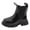 Black, variant on CAICJ98 Girls Ankle Boots Waterproof Combat Shoes With Side Zipper Boots for Girls (Little Kid/Big Kid),1