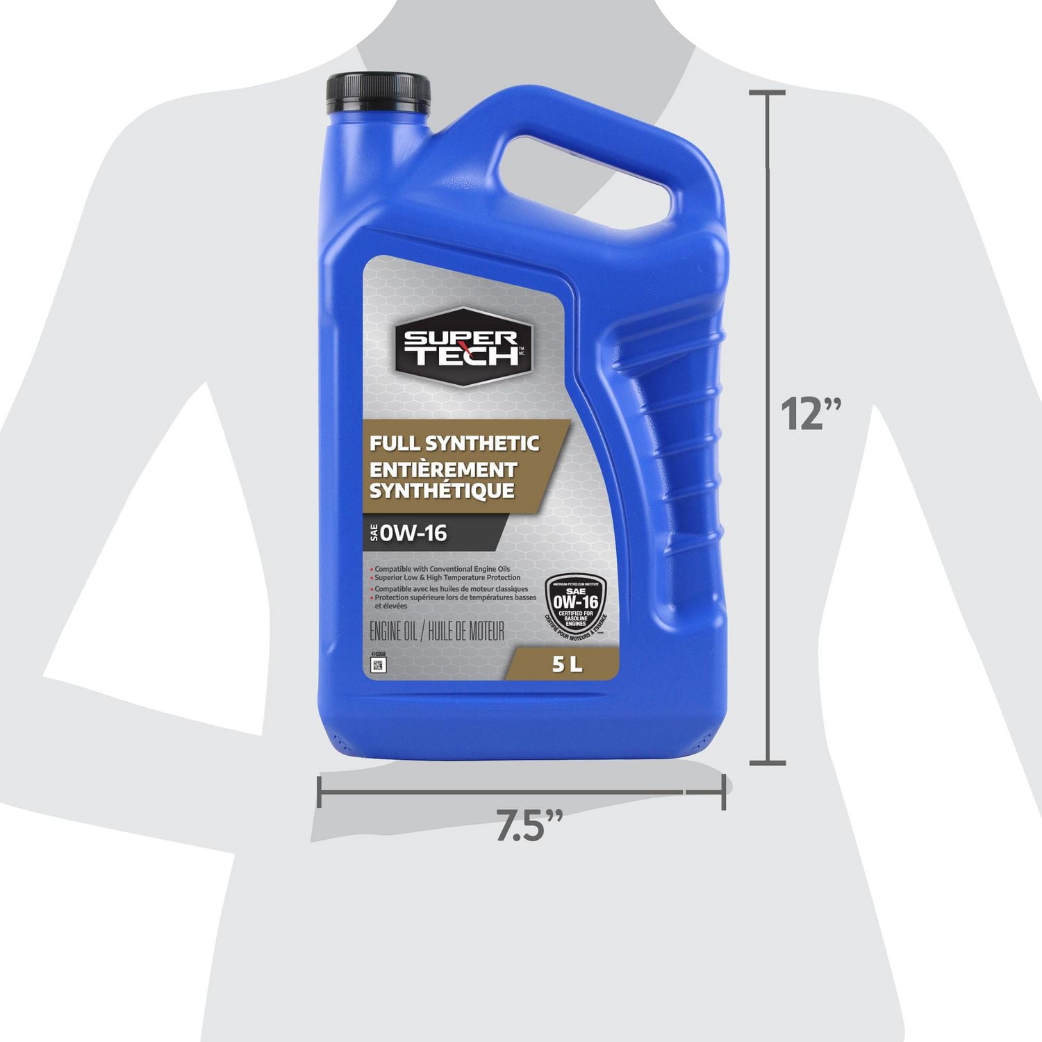 Super Tech Full Synthetic 0w-16, 5 Liters