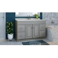 thumbnail image 3 of Design House 597286 Wyndham 48 Inch Unassembled 2-Door 4-Drawer Vanity without Top, Gray, 3 of 15