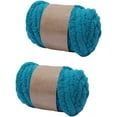 thumbnail image 1 of ORUYROP 2-Pack Bulky Super Chunky Chenille Yarn Denim Blue Arm Knitting Blanket Yarn Jumbo Chenille Yarn DIY Mat Hat Scarf Yarn Per Skein 250g-8oz, 1 of 6