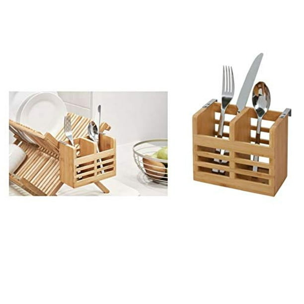 iDesign Formbu Bamboo Silverware Caddy Utensil Holder for Kitchen