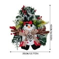 thumbnail image 2 of putnchl Snowman Swag, Snowman Wreath, Christmas Wreath, Christmas Door Wreath, Door Decor, Christmas Decor, 2 of 3