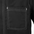 thumbnail image 5 of Zaldita Unisex Chef Coat Men's Short Sleeve Chef Jacket Kitchen Cooking Chef Restaurant Uniform Black L, 5 of 8