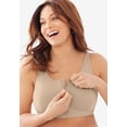 thumbnail image 3 of Comfort Choice Women's Plus Size Wireless Zip Front Bra, 3 of 6