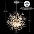 thumbnail image 4 of DingLiLighting Firework Chandelier Ceiling Light Fixtures, Modern Crystal Chandelier, 8-Light Pendant Lighting for Living Room,Bedroom,Kitchen, Stairwell, G9 Bulbs, 4 of 8
