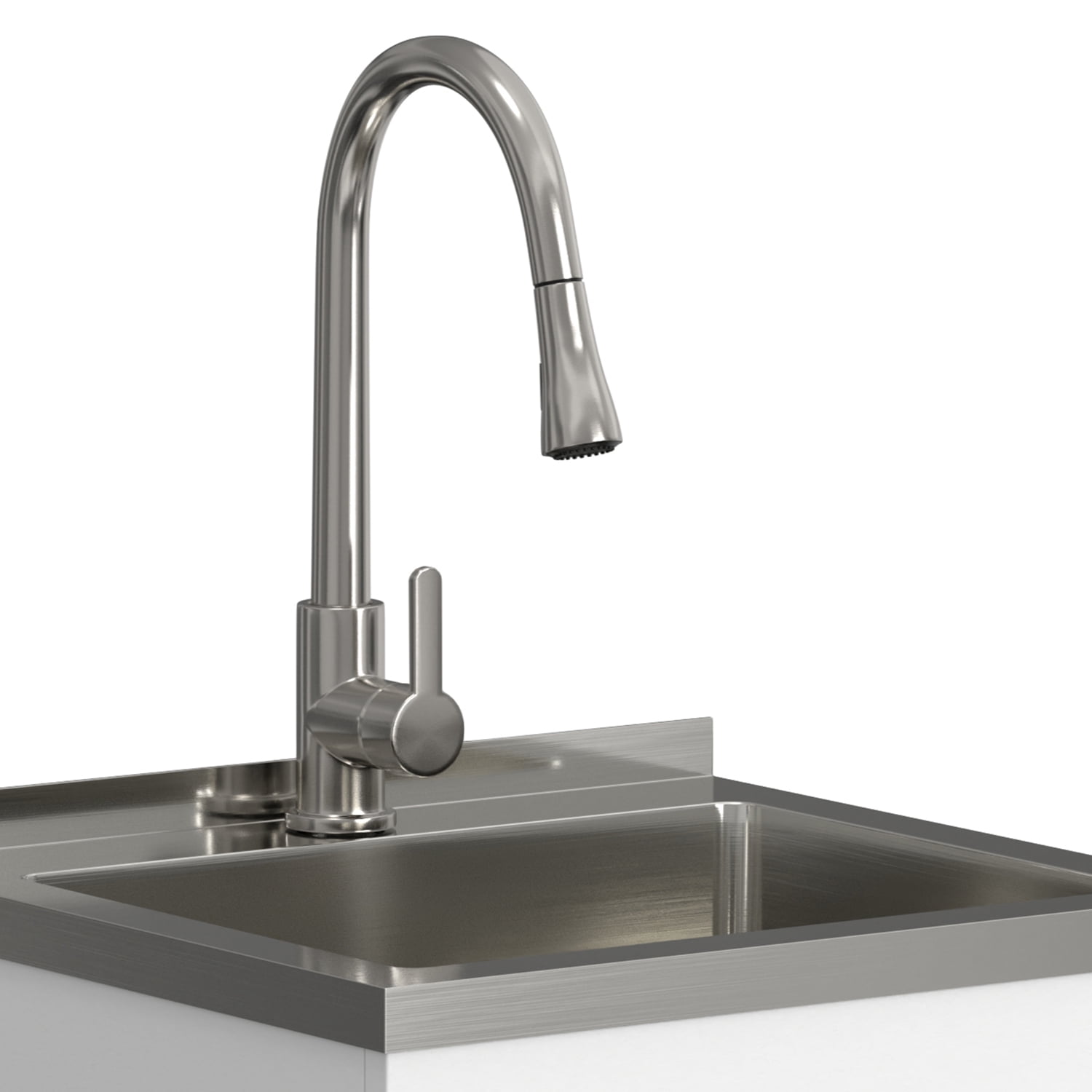 Simpli Home Shaker Laundry Utility Sink and Cabinet