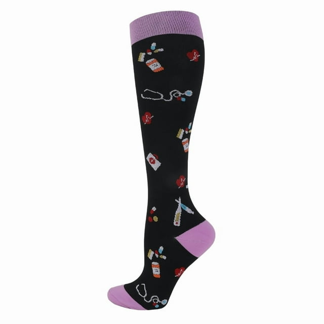 Chaussettes de Compression 20-30 Mmhg Course Médicale Varices Grossesse Soins Infirmiers Athlétiques Soccer Bas de Sport