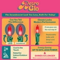 thumbnail image 4 of Novelty Lights RetroGlo® Mini Lumières DEL, 100 Ampoules Rouges en Céramique sur Fil Vert, 34 Pi avec Espacement de 4 Pouces, Style Incandescent avec Efficacité Moderne, Noyau Blanc Chaud 2700K, Ampoules Interchangeables, 4 of 6
