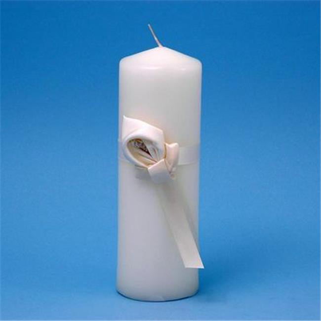 Ivory Candle Color Calla Lily Bouquet Wedding Unity Candle Set
