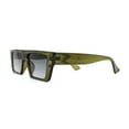 thumbnail image 3 of Womens Flat Top Square Cat Eye Mod Retro Sunglasses Green Smoke, 3 of 4