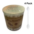 thumbnail image 3 of EeaseMX 224 hisopos de algodón natural para bebés con punta de seguridad en forma de calabaza, bastoncillos de algodón estables para los oídos de niños (56 unidades por caja, 4 cajas en total), 3 of 7