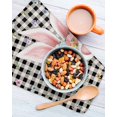 thumbnail image 3 of Easter Kitchen Dish Towels for Drying Dishes Set of 2, Spring Rabbits Ears Feet Wildflowers Black Plaid Waffle Weave Microfiber Hand Tea Bathroom Towels Quick Dry & Absorbent Towel 12x12, 3 of 7