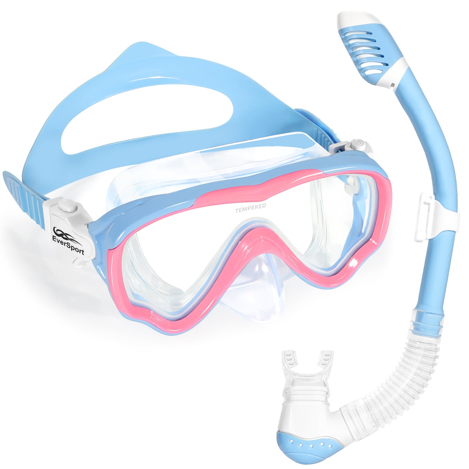 EverSport Kids Swim Goggle Snorkel Diving Mask for Youth(515), with