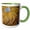 Green/White, variant on 3drose, Colorado, Uncompahgre National Forest. Curved Aspen Trees at Sunrise., 15oz Mug