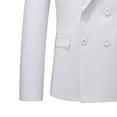 thumbnail image 6 of Xuniizn Double Breasted Suit Men, Solid Color Plus Size Business Formal Suits with Pockets, Elegant Delicate Wedding Tuxedo Suits, 6 of 7