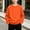 Orange, variant on DJDLJWCJ Boys Long Sleeve Sweatshirt Solid Color Crewneck Pullover Boys Stretch Soft Lightweight Sweatshirts Orange Size 3T