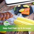 thumbnail image 3 of Bbaoo Vacuum Sealer Rolls 2 pack 11"x50' for Food, Heavy Duty Commercial Grade Food Saver Bag for Sous Vide, BPA Free, Vacuum Seal Rolls for Food Save, 3 of 7