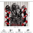 thumbnail image 2 of Beetlejuice Beetlejuice 4 Pcs Shower Curtain Set Bathroom Sets Shower Curtain with 12 Hooks Bathroom Decor with Rugs Bath Accessories with Mats Toilet Lid Cover, 2 of 8