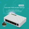 thumbnail image 4 of Conmutador De Red De 5 Puertos Con Conmutador De Red Gigabit 10/100/1000Mbps Fast Ethernet Switch Yuarrent EL011180-00, 4 of 4