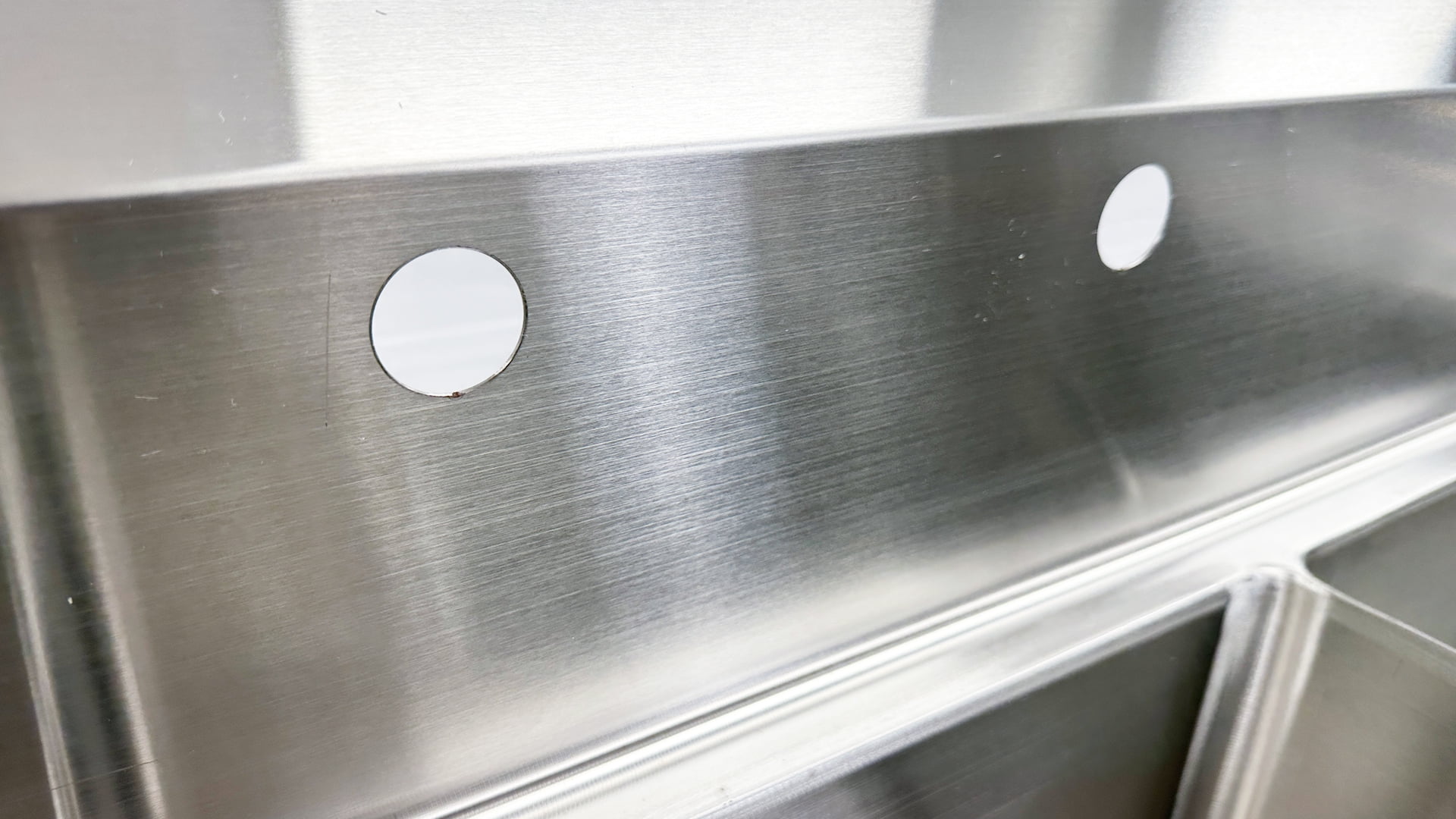 75 in. Commercial Kitchen Three Compartment Sink, NSF Sink Stainless Steel with Two Drain Board