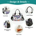 thumbnail image 3 of Ckdifva Whale and Flowers Cooler Bag Cooler Cooling Tote Lunch Bag Lunch Box Front Pocket with Shoulder Strap, 3 of 6