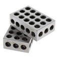 thumbnail image 1 of 2 Pieces Pair Hardened Steel 23 Holes (1x2x3 inch) 123 Set Precision Machinist Milling, 1 of 8