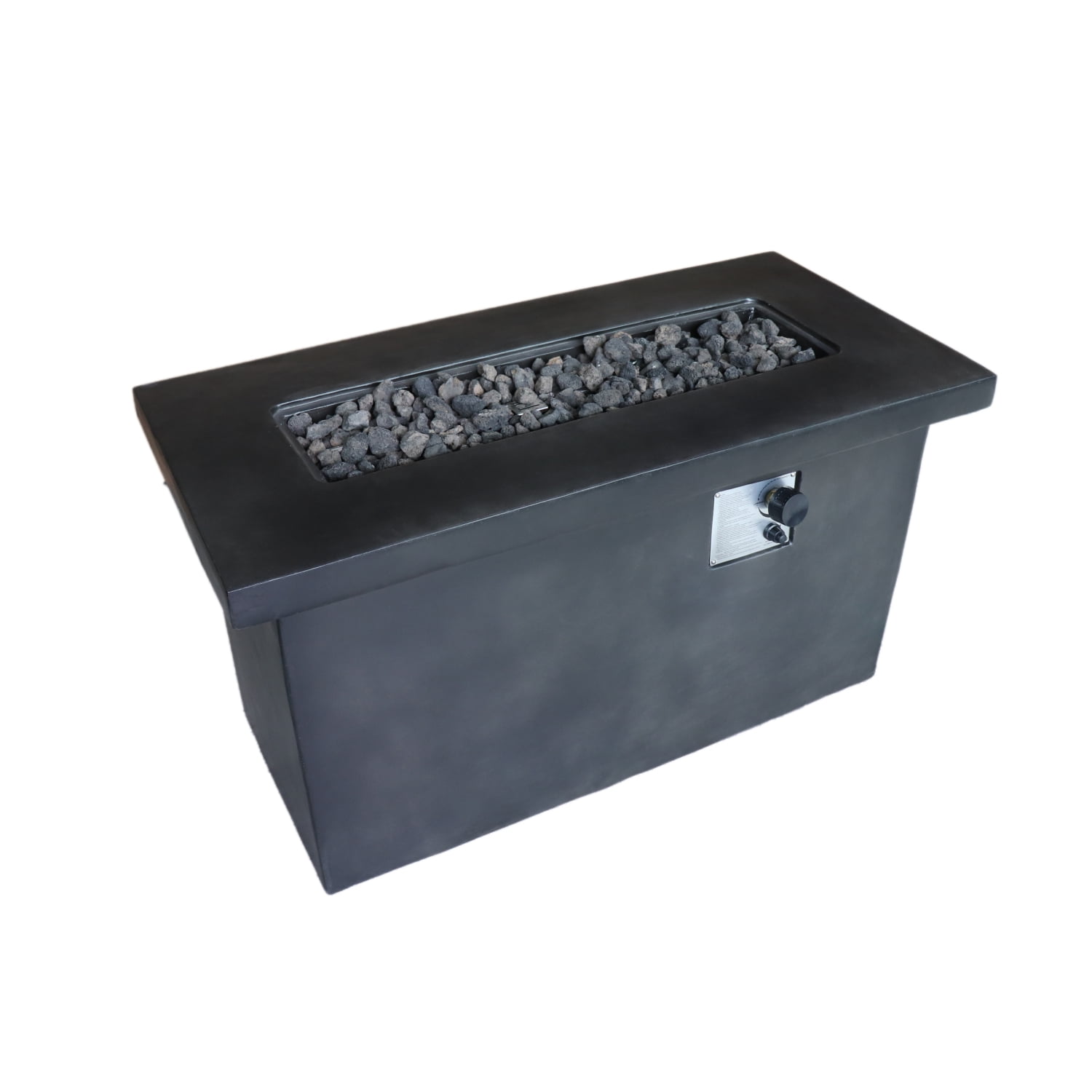 Newboti Furniture 24" H Concrete Propane/Natural Gas Outdoor Fire Pit Table 66182