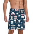 thumbnail image 2 of Sikiie Dental Mens Pajama Shorts, Lightweight Lounge Pant with Pockets Soft Sleep Pj Shorts for Men4X-Large, 2 of 6