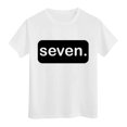 thumbnail image 6 of Toddler Shirts For Teen Kids Girls Child Short Sleeve Prints T Shirt Trendy Girls Fans Present Tops Tube Top for Cheer Half Tops Traditional Tight Transfer Kids 2-3 Years White, 6 of 6