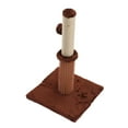 thumbnail image 2 of Cat Scratching Post Sisal Rope Wrapped Cat Scratcher Pole with Hanging Ball for IndoorQuadrate Bottom Coffee Color, 2 of 15