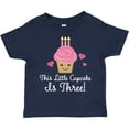 thumbnail image 3 of Inktastic 3rd Birthday Cupcake Girls Cute Girls Toddler T-Shirt, 3 of 5