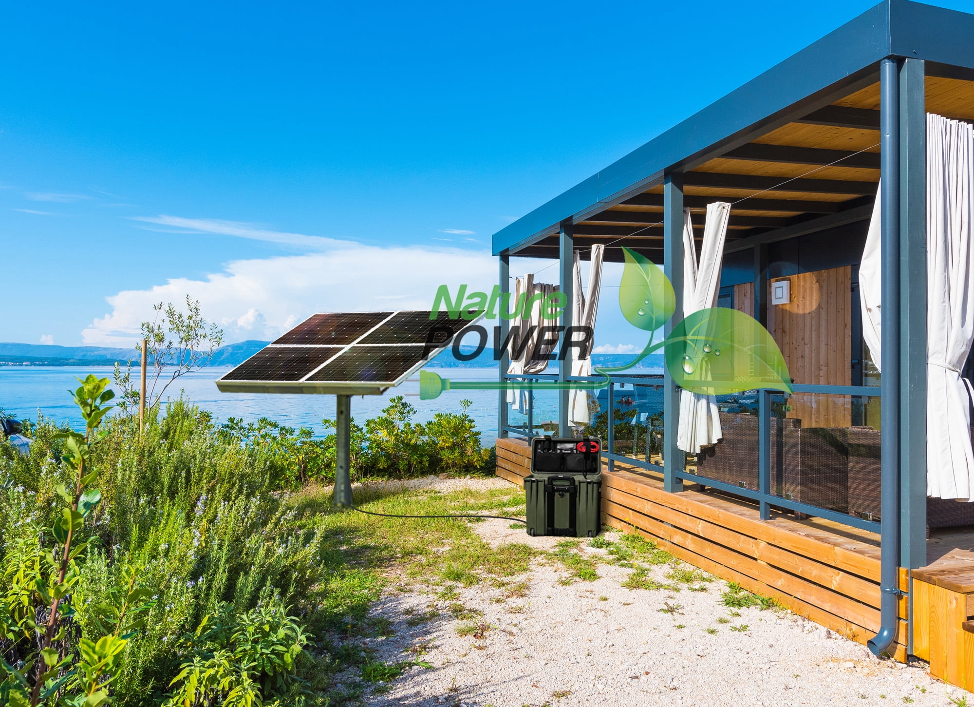 Nature Power (53440) 440 Watt Complete Solar Power Kit: 4x 110W Solar Panel, 750W Power Inverter, 30Amp CC