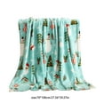 thumbnail image 4 of Taotanxi Christmas Blanket Soft Cozy Mini Throws with Snowman Snowflake Santa Claus and Xmas Trees Print, Fuzzy Warm Christmas Throw Blanket for Couch Bed Holiday Decorations Gifts 27"x39", 4 of 6