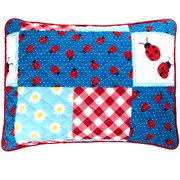 Ladybug Reversible Full/Queen or King Quilt or Accent Pillow