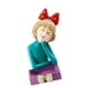 thumbnail image 3 of Figura de estatua de resina de niña tazón decorativo decoración del hogar adorno mesa de almacenamiento de mesa bandeja para la oficina del gabinete Rosa, 3 of 8
