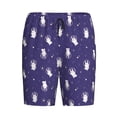 thumbnail image 4 of Wukai Astronaut Rabbit Men’s Short Pajama Pants With Pockets Soft Sleep Pj Shorts for Men-XX-Large, 4 of 6